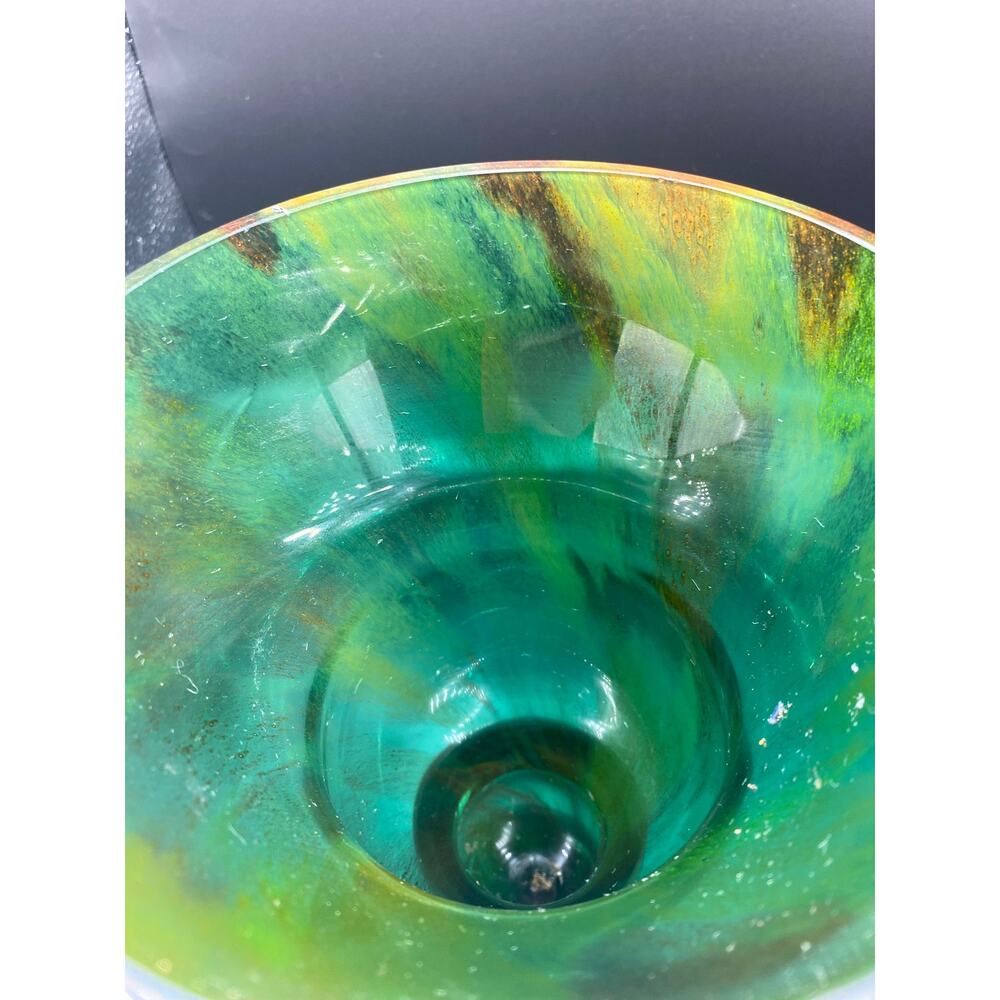 Sasaki Crystal Handcrafted 13" Multi-Colored Art Glass Vase - Picture 3 of 5